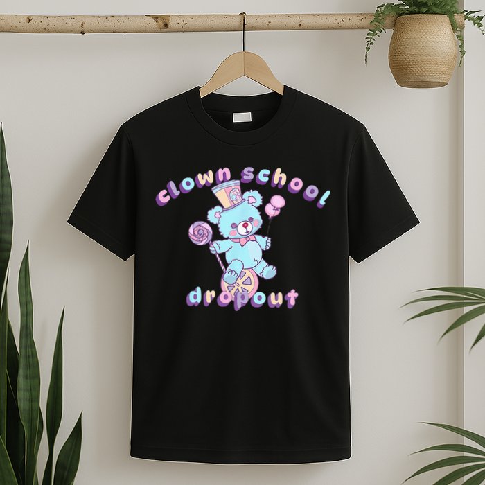 Clowncore Clown School Dropout Pastel Goth Teddy Bear Circus T-Shirt