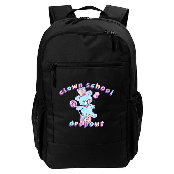 Clowncore Clown School Dropout Pastel Goth Teddy Bear Circus Backpack