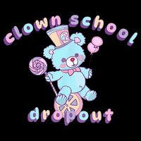 Clowncore Clown School Dropout Pastel Goth Teddy Bear Circus Backpack