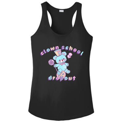 Clowncore Clown School Dropout Pastel Goth Teddy Bear Circus Ladies PosiCharge Competitor Racerback Tank