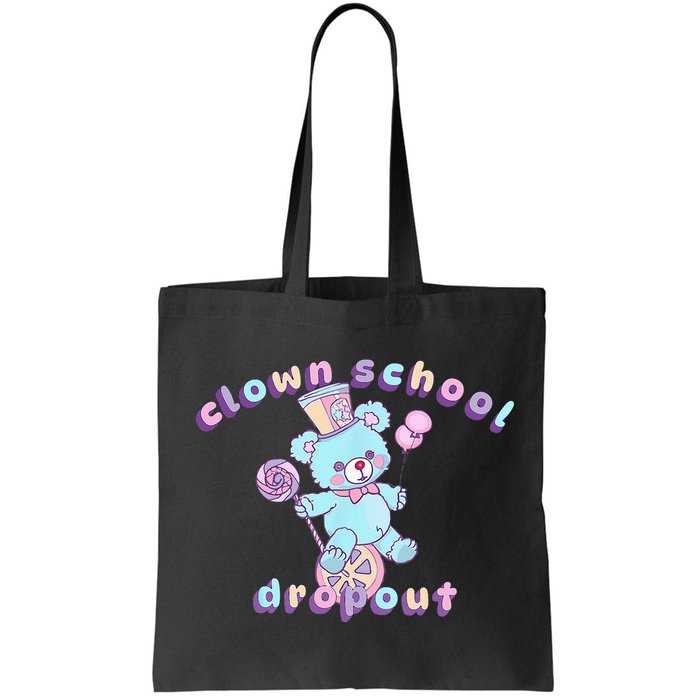 Clowncore Clown School Dropout Pastel Goth Teddy Bear Circus Bag