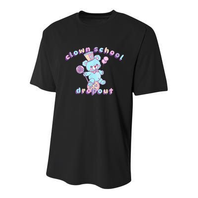 Clowncore Clown School Dropout Pastel Goth Teddy Bear Circus Youth Performance Sprint T-Shirt