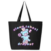 Clowncore Clown School Dropout Pastel Goth Teddy Bear Circus 25L Jumbo Tote