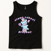 Clowncore Clown School Dropout Pastel Goth Teddy Bear Circus Tank Top