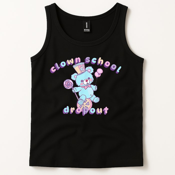 Clowncore Clown School Dropout Pastel Goth Teddy Bear Circus Tank Top