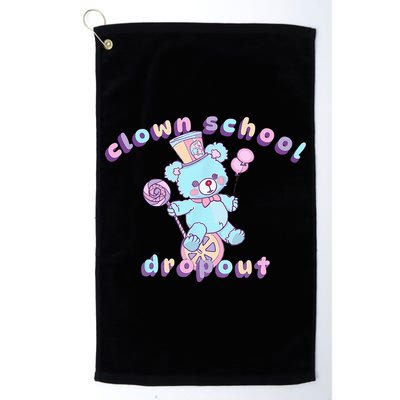 Clowncore Clown School Dropout Pastel Goth Teddy Bear Circus Golf Towel