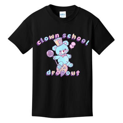 Clowncore Clown School Dropout Pastel Goth Teddy Bear Circus Kids T-Shirt