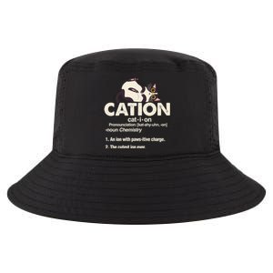 Cation Cat Science Chemistry Teacher Chemist Kitten Lover Meaningful Gift Cool Comfort Performance Bucket Hat