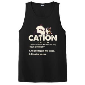 Cation Cat Science Chemistry Teacher Chemist Kitten Lover Meaningful Gift PosiCharge Competitor Tank