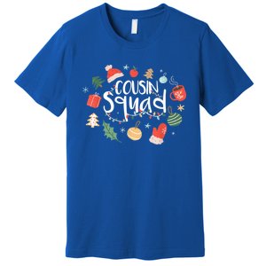 Christmas Cousin Squad Crew Matching Family Group Xmas Party Gift Premium T-Shirt