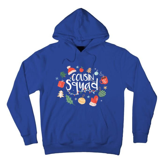 Christmas Cousin Squad Crew Matching Family Group Xmas Party Gift Tall Hoodie