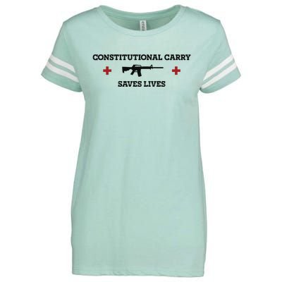 Constitutional Carry Saves Lives Enza Ladies Jersey Football T-Shirt