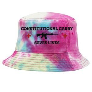 Constitutional Carry Saves Lives Tie-Dyed Bucket Hat