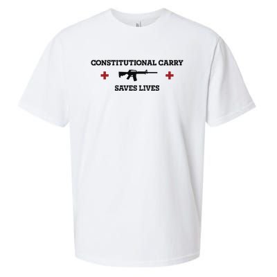 Constitutional Carry Saves Lives Sueded Cloud Jersey T-Shirt