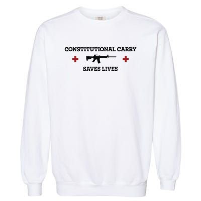 Constitutional Carry Saves Lives Garment-Dyed Sweatshirt