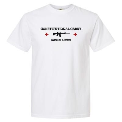 Constitutional Carry Saves Lives Garment-Dyed Heavyweight T-Shirt