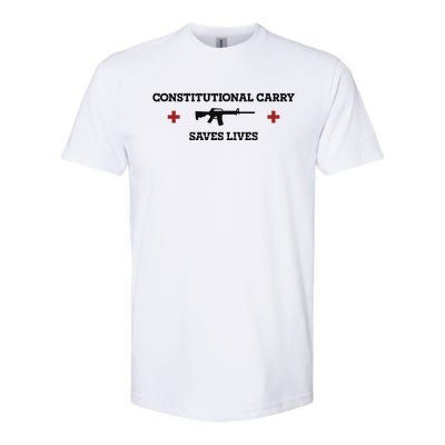 Constitutional Carry Saves Lives Softstyle CVC T-Shirt