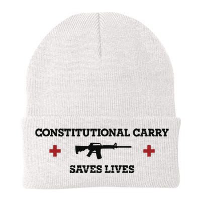 Constitutional Carry Saves Lives Knit Cap Winter Beanie