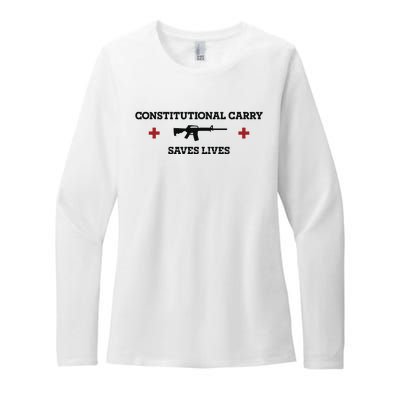 Constitutional Carry Saves Lives Womens CVC Long Sleeve Shirt