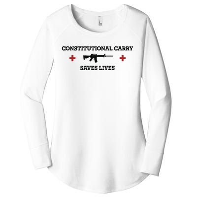 Constitutional Carry Saves Lives Women's Perfect Tri Tunic Long Sleeve Shirt