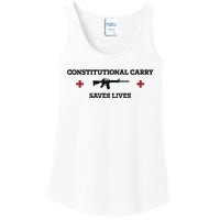 Constitutional Carry Saves Lives Ladies Essential Tank