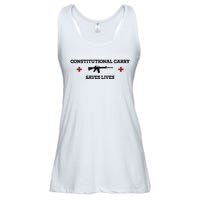 Constitutional Carry Saves Lives Ladies Essential Flowy Tank