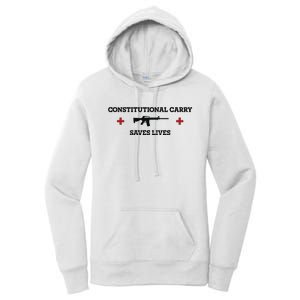 Constitutional Carry Saves Lives Women's Pullover Hoodie