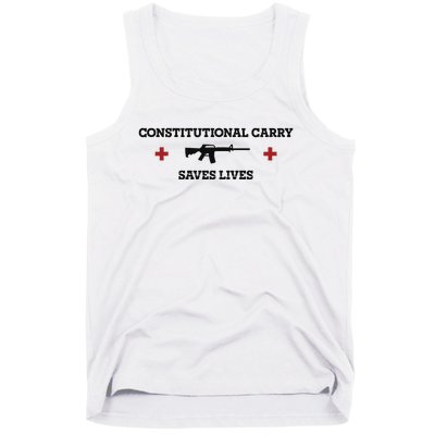 Constitutional Carry Saves Lives Tank Top