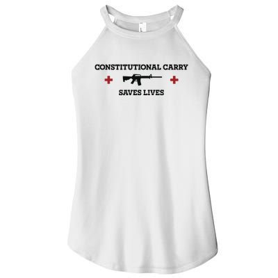 Constitutional Carry Saves Lives Women's Perfect Tri Rocker Tank