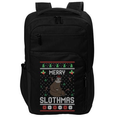 Christmas Costume Sloth Lover Merry Slothmas Xmas Cool Gift Impact Tech Backpack