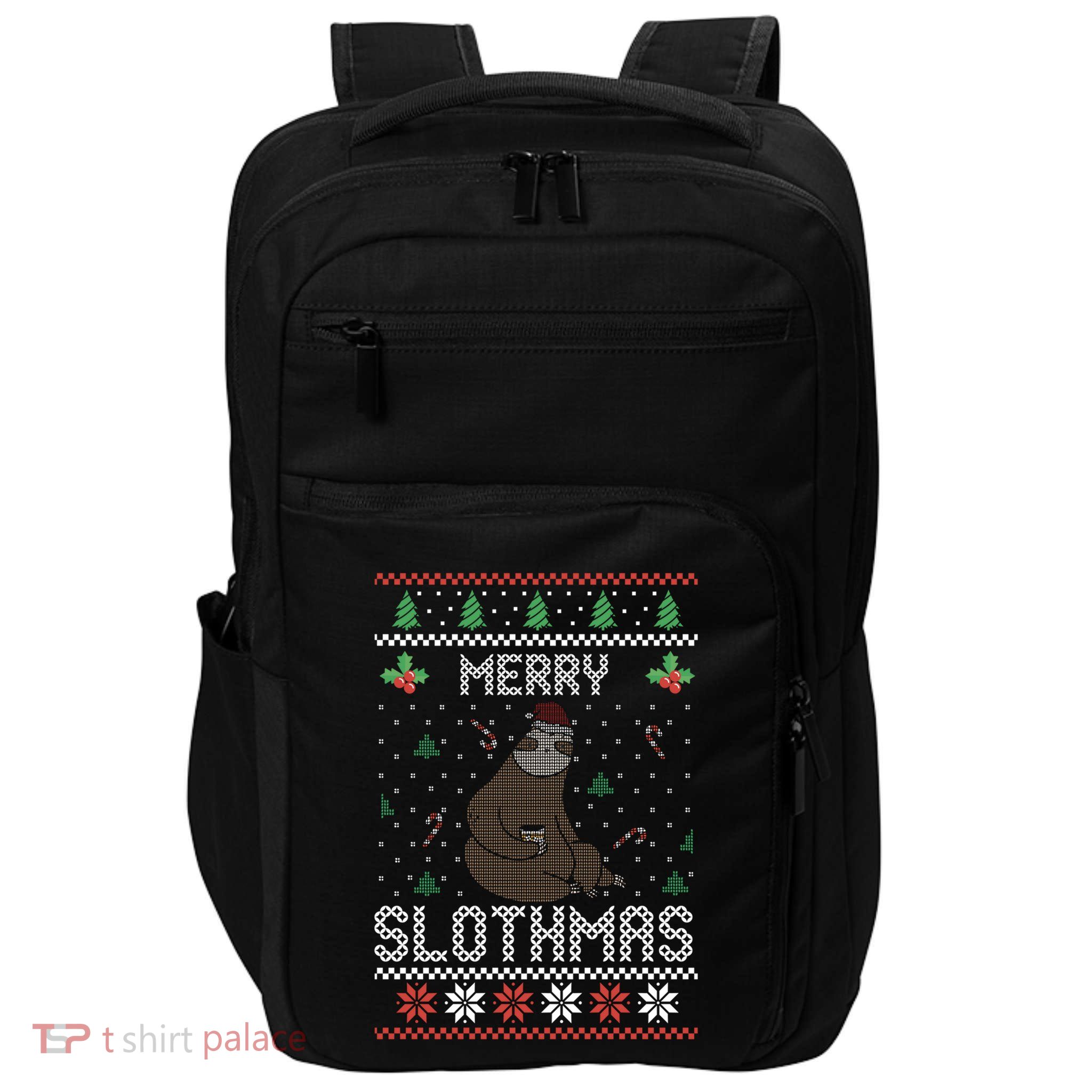 Christmas Costume Sloth Lover Merry Slothmas Xmas Cool Gift Impact Tech Backpack