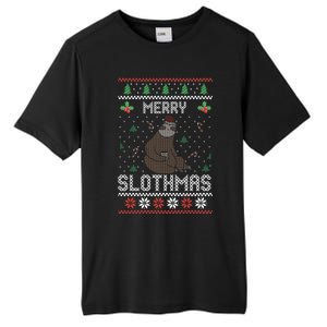 Christmas Costume Sloth Lover Merry Slothmas Xmas Cool Gift Tall Fusion ChromaSoft Performance T-Shirt