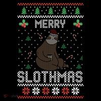 Christmas Costume Sloth Lover Merry Slothmas Xmas Cool Gift Drawstring Bag
