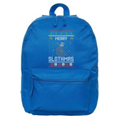 Christmas Costume Sloth Lover Merry Slothmas Xmas Cool Gift 16 in Basic Backpack
