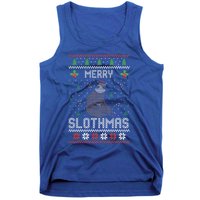 Christmas Costume Sloth Lover Merry Slothmas Xmas Cool Gift Tank Top