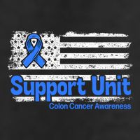 Colon Cancer Support Unit Flag Blue Colon Cancer Awareness Funny Gift Adult Drive Performance Visor