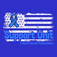 Colon Cancer Support Unit Flag Blue Colon Cancer Awareness Funny Gift Tall Sweatshirt