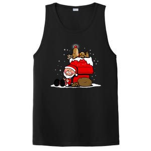 Christmas Cute Santa Claus And Rudolph Winter Snow Christmas PosiCharge Competitor Tank