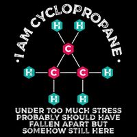 Chemistry Cyclopropane Science Nerd Geek Chemist 7-Panel Snapback Hat
