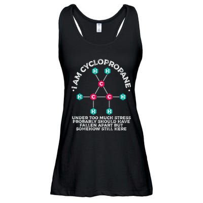 Chemistry Cyclopropane Science Nerd Geek Chemist Ladies Essential Flowy Tank
