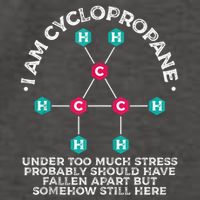 Chemistry Cyclopropane Science Nerd Geek Chemist Vector Backpack