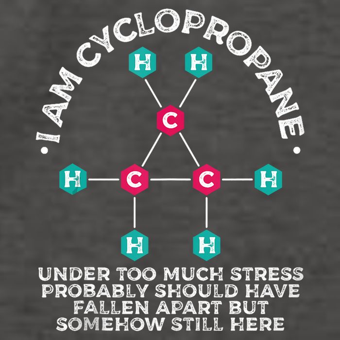 Chemistry Cyclopropane Science Nerd Geek Chemist Vector Backpack
