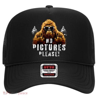 Cryptozoology Cryptid  Sasquatch Believe  Funny Bigfoot High Crown Mesh Back Trucker Hat