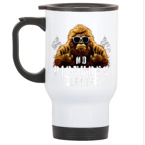 Cryptozoology Cryptid  Sasquatch Believe  Funny Bigfoot Stainless Steel Travel Mug