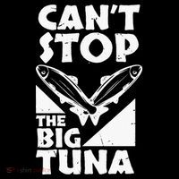 Cool Cant Stop The Big Tuna Fishing Lover Tuna Fisherman Dad Stripe Pom Pom Beanie