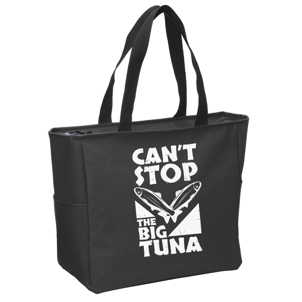 Cool Cant Stop The Big Tuna Fishing Lover Tuna Fisherman Dad Zip Tote Bag