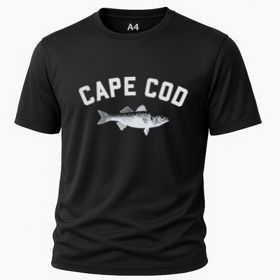 Cape Cod Striper Striped Bass Fun Fishing Performance Shirt