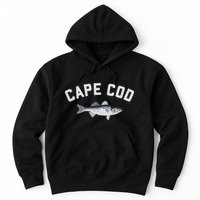 Cape Cod Striper Striped Bass Fun Fishing Hoodie