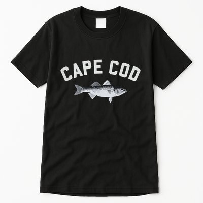 Cape Cod Striper Striped Bass Fun Fishing Tall T-Shirt