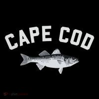 Cape Cod Striper Striped Bass Fun Fishing Button